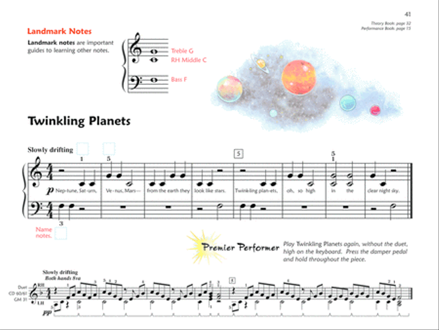 Premier Piano Course Lesson Book, Book 1A Piano Method scores gallery preview page 12