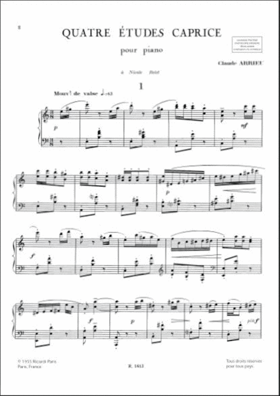 4 Etudes Caprice Piano Piano Method scores gallery preview page 2