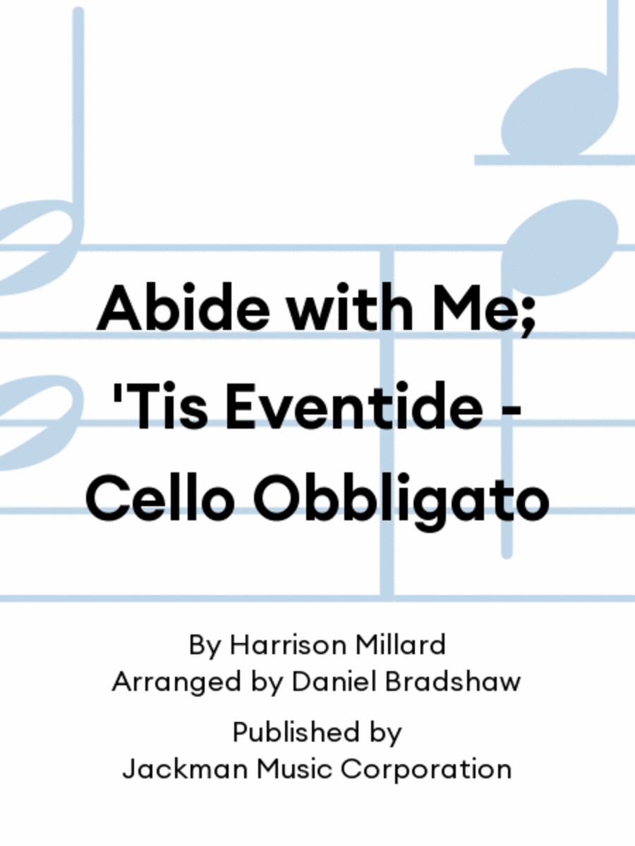 Abide with Me; 'Tis Eventide - Cello Obbligato Cello scores gallery preview page 1