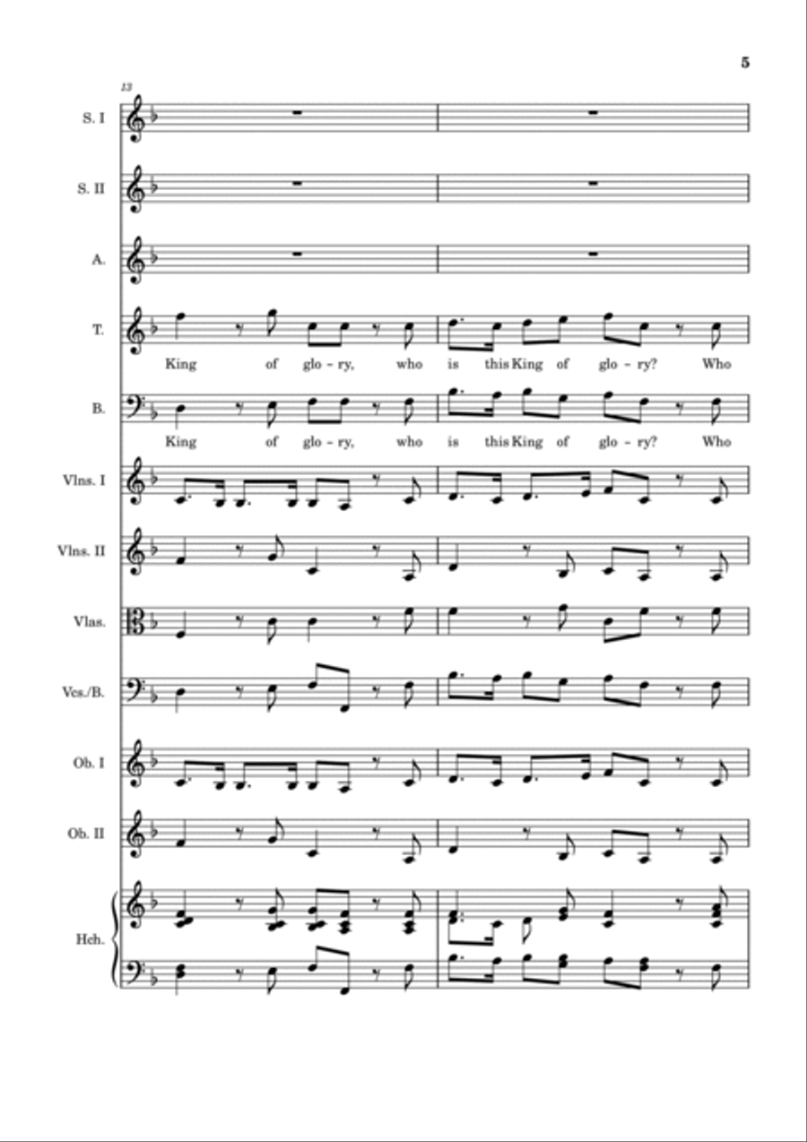 34. Lift Up Your Heads Choir scores gallery preview page 6
