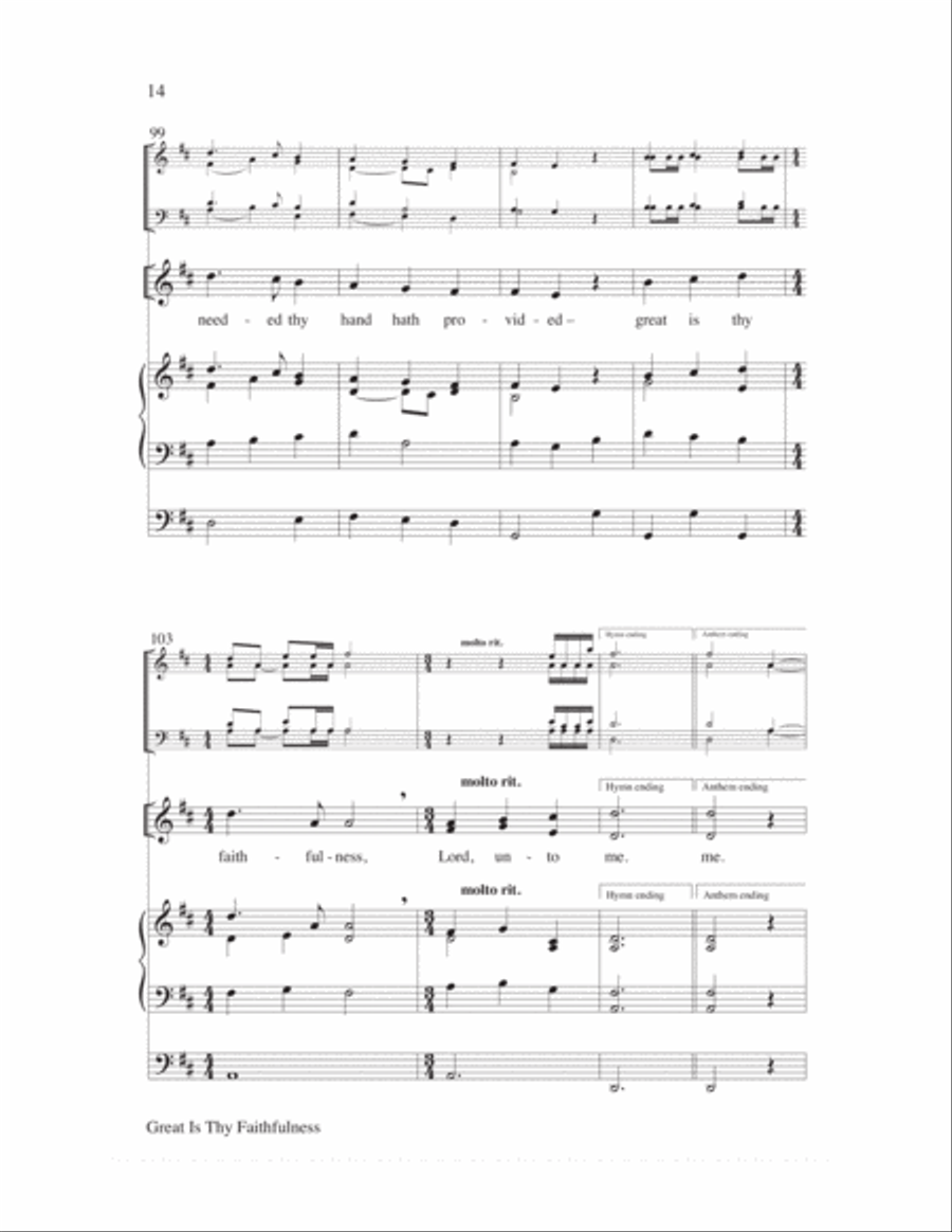 Great is Thy Faithfulness Choir scores gallery preview page 14