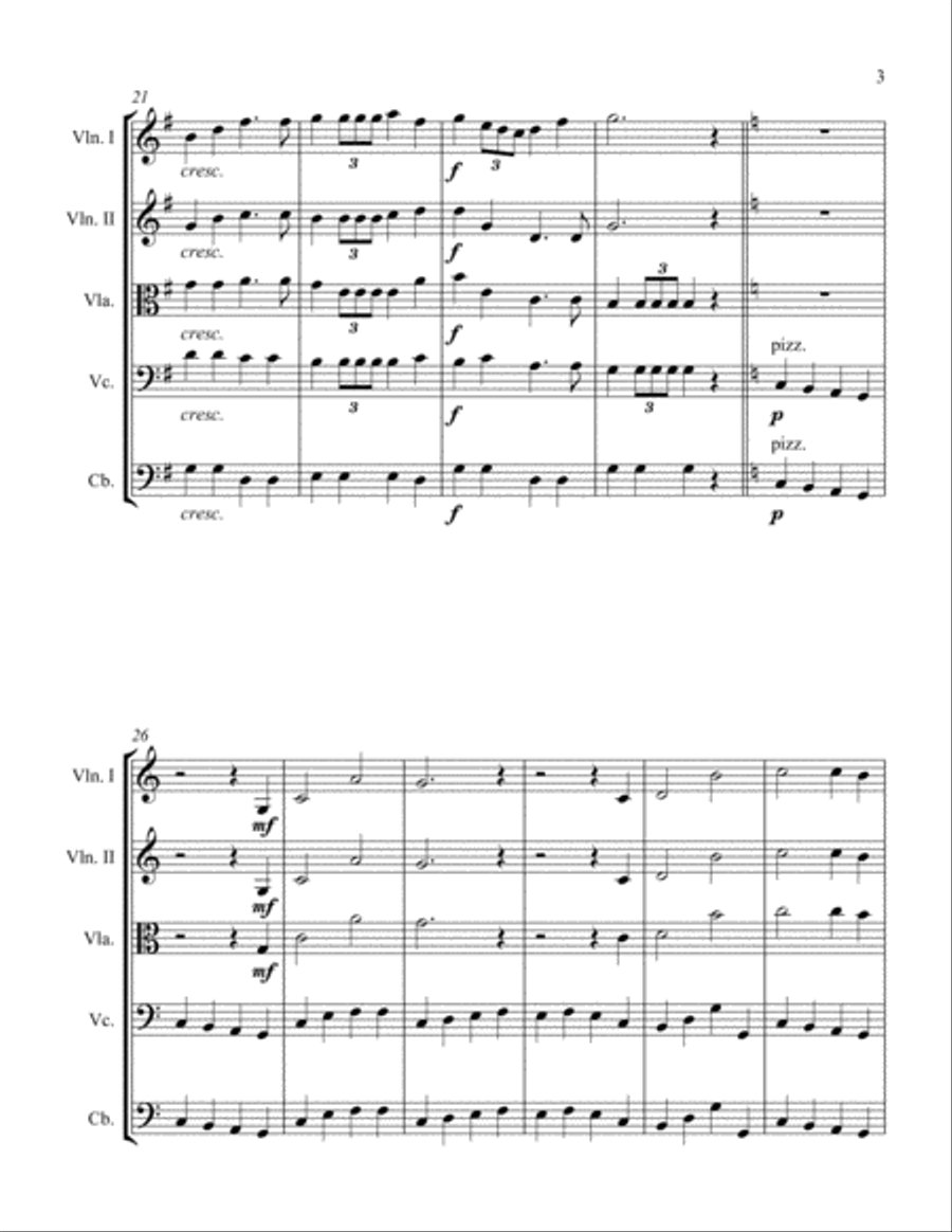 Mach March String Orchestra scores gallery preview page 3