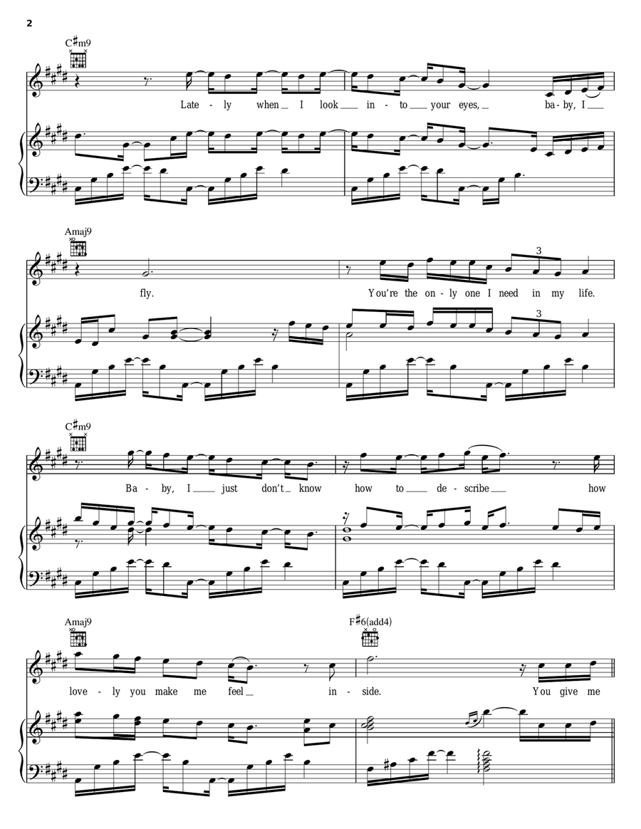 Butterflyz Piano, Vocal, Guitar scores gallery preview page 2