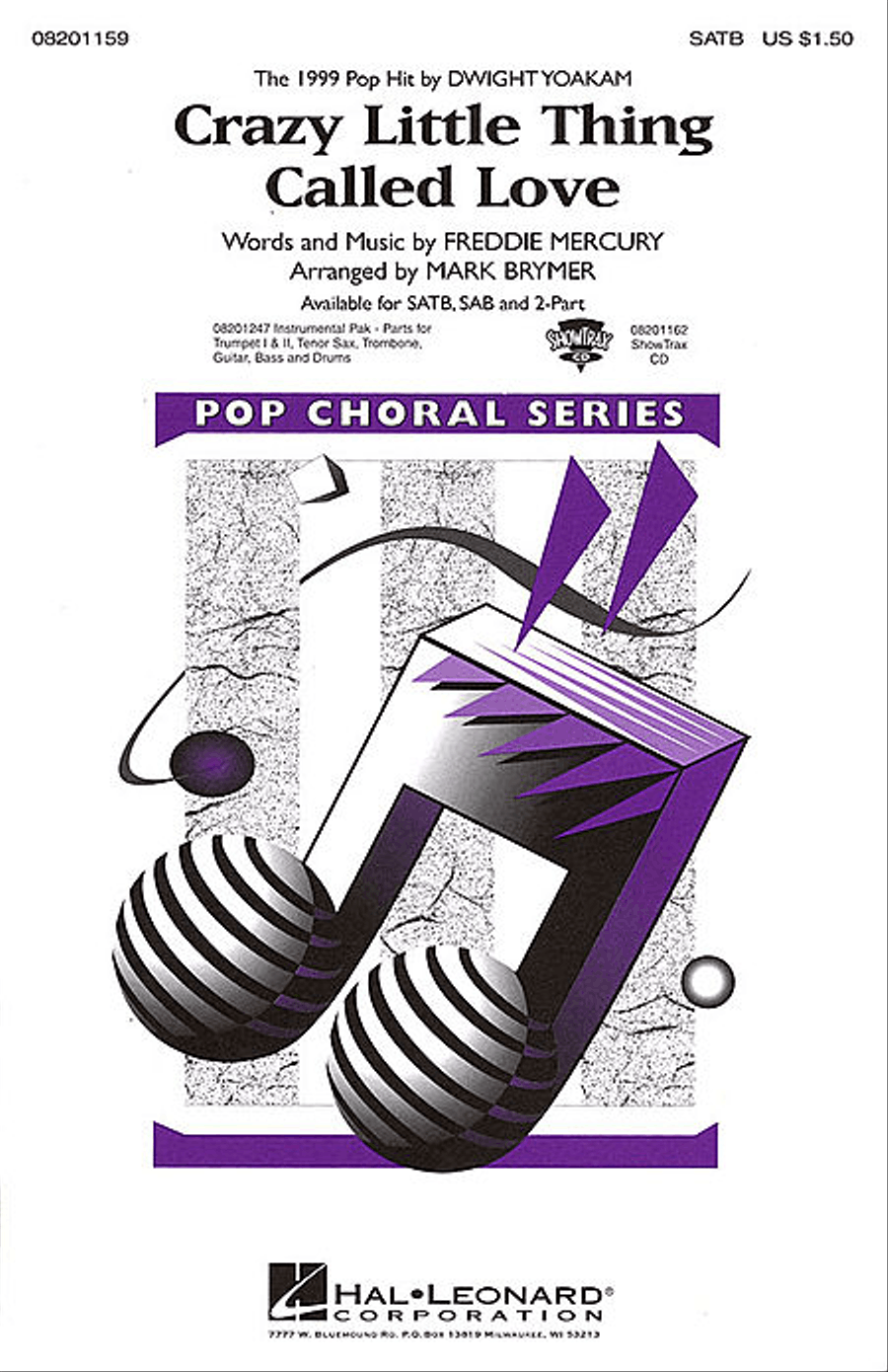 Crazy Little Thing Called Love Choir scores gallery preview page 1