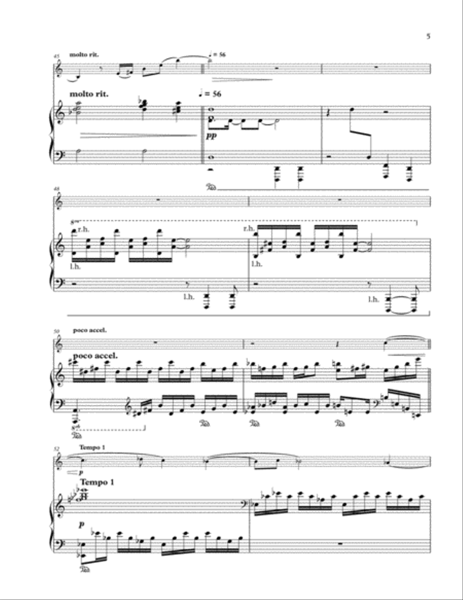Nocturne for Flugelhorn and Piano Flugelhorn scores gallery preview page 5