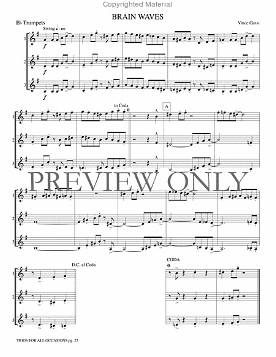 Trios for All Occasions Small Ensemble scores gallery preview page 24