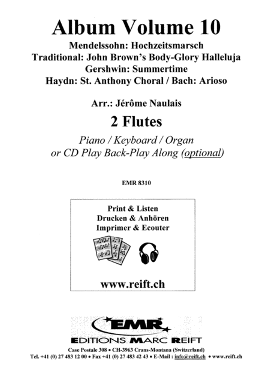 Album Volume 10 Flute Duet scores gallery preview page 2