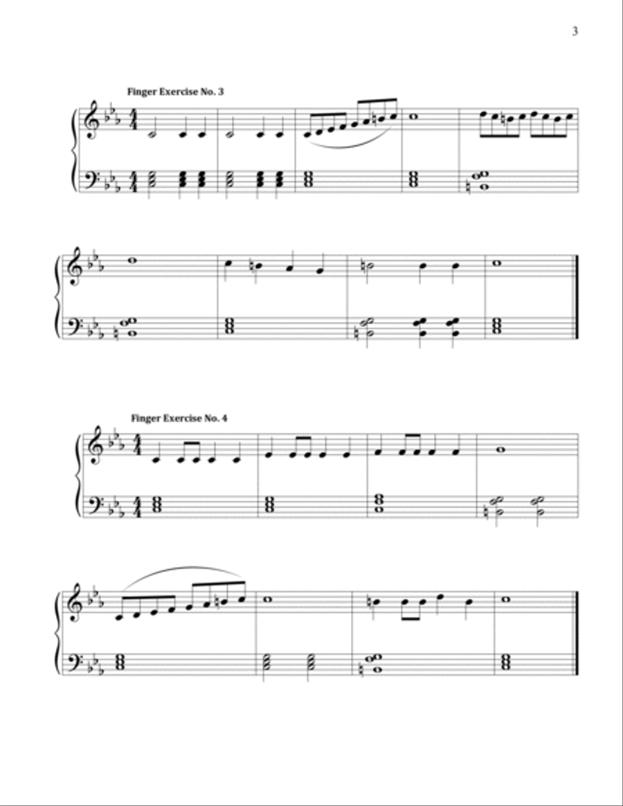 Finger Exercise Collection for Harmonic Minor Scales Piano Method scores gallery preview page 3