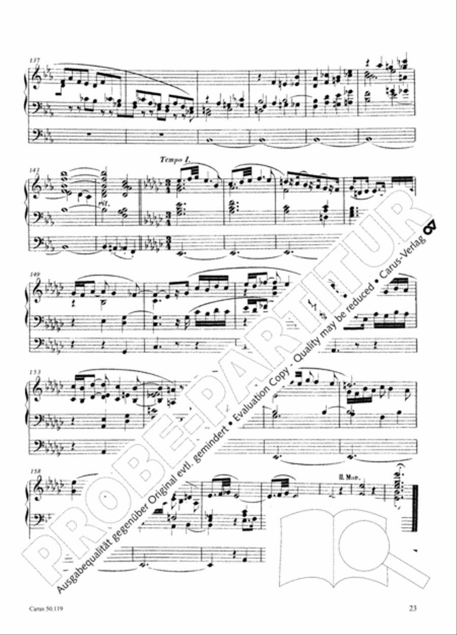 Organ Sonata No. 6 in E flat minor Organ scores gallery preview page 24