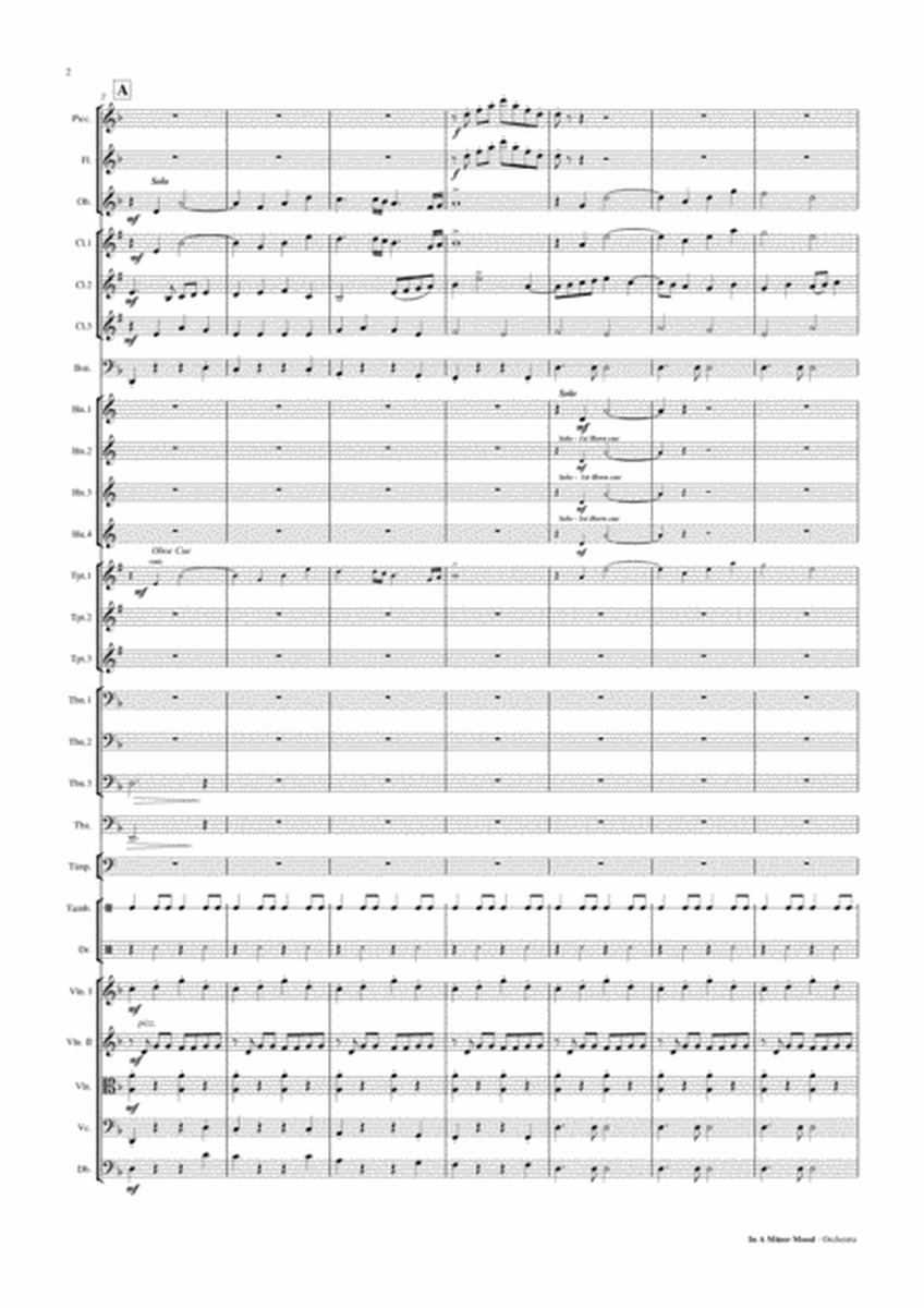 In A Minor Mood - Orchestra v2 Score and Parts PDF image number null