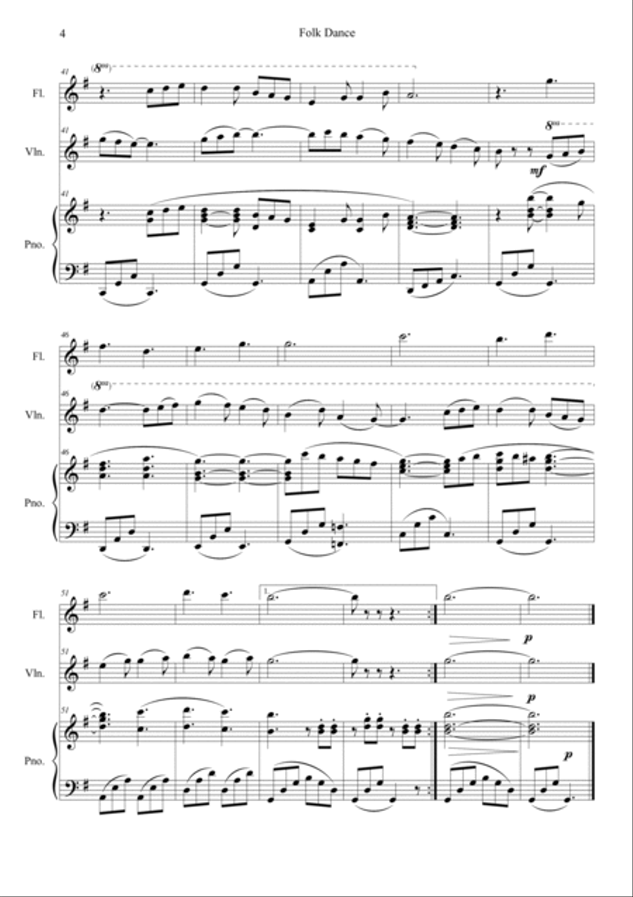 Folk Dance Flute scores gallery preview page 4
