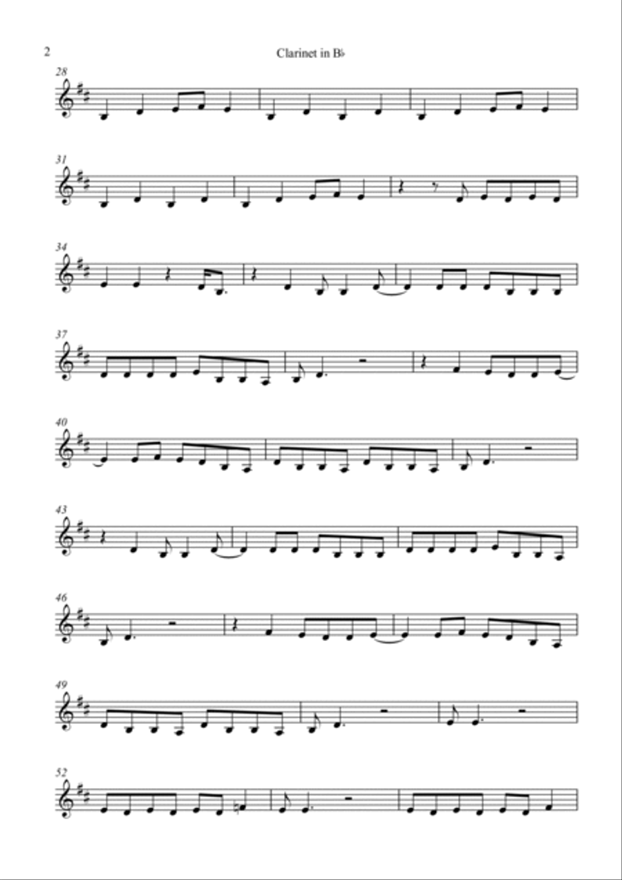 Don't Blame Me B-Flat Clarinet scores gallery preview page 2