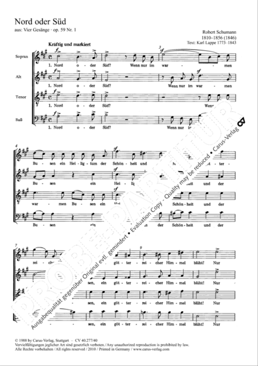Nord oder Sud 4-Part scores gallery preview page 2