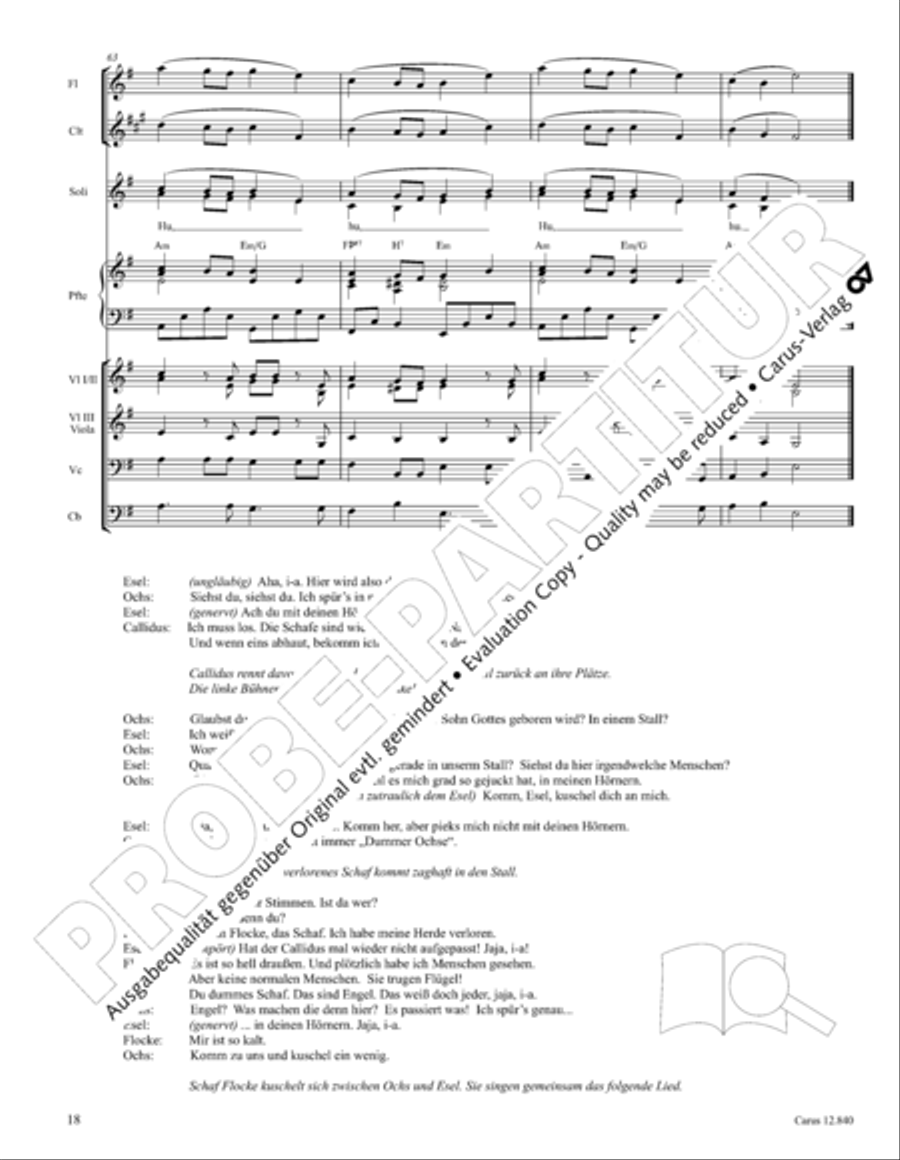 Ochs und Esel wissen mehr Orchestra scores gallery preview page 18