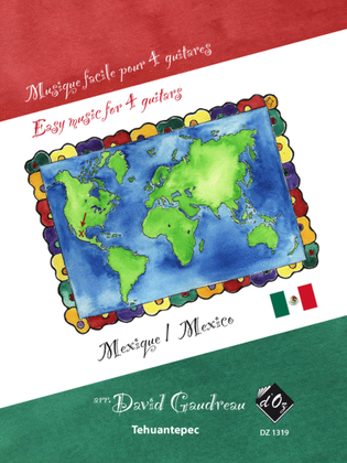 Book cover for Musique facile pour 4 guitares - Mexique (Tehuantepec)