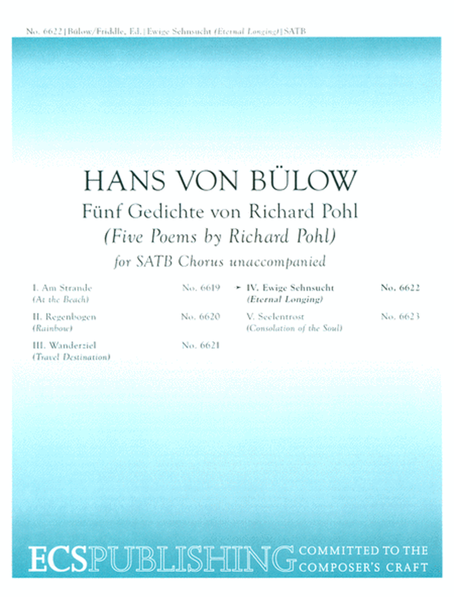 Fnf Gedichte von Richard Pohl: No. 4 Ewige Sehnsucht (Eternal Longing) image number null