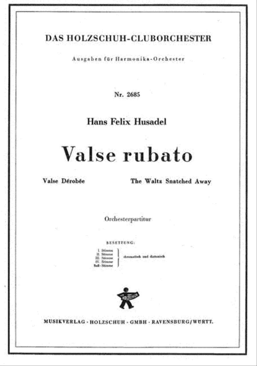 Valse Rubato Accordion Orchestra scores gallery preview page 1