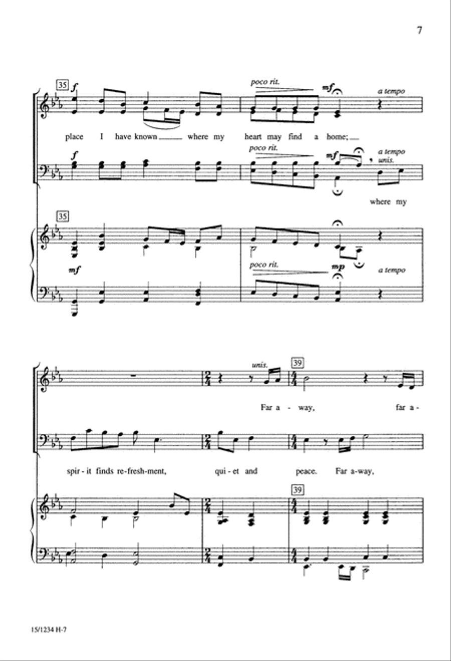 Beyond the Rain and Rivers 4-Part scores gallery preview page 8