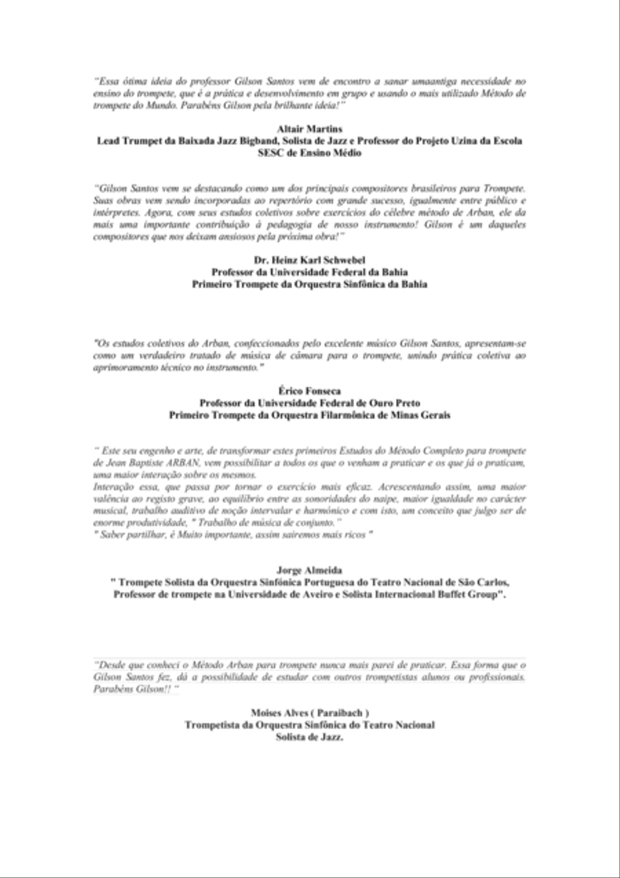 Complete Álbum - Collective Studies from Great Method for Trumpet by J.B. Arban. Complete album for Trumpet scores gallery preview page 5