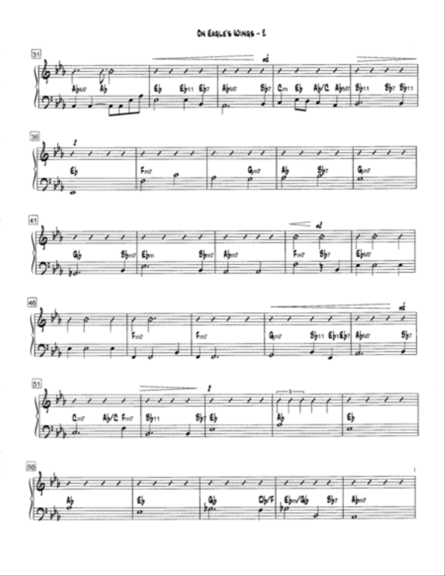 On Eagle's Wings On Eagle's Wings 4-Part scores gallery preview page 7
