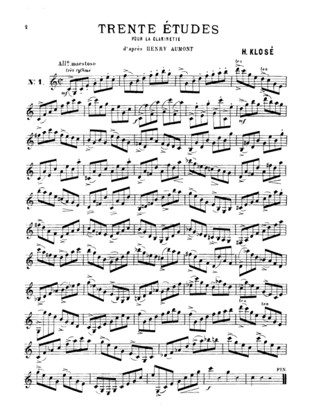 Thirty Etudes after H. Aumont