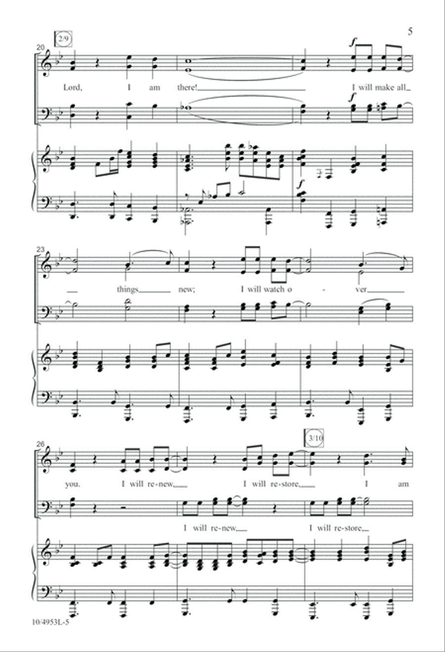 I Will Make All Things New 4-Part scores gallery preview page 5