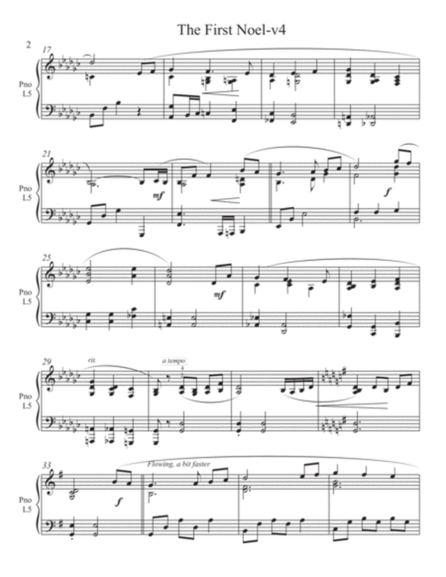The First Noel-v4 (3 for 1 PIANO Standalone Arr's) image number null