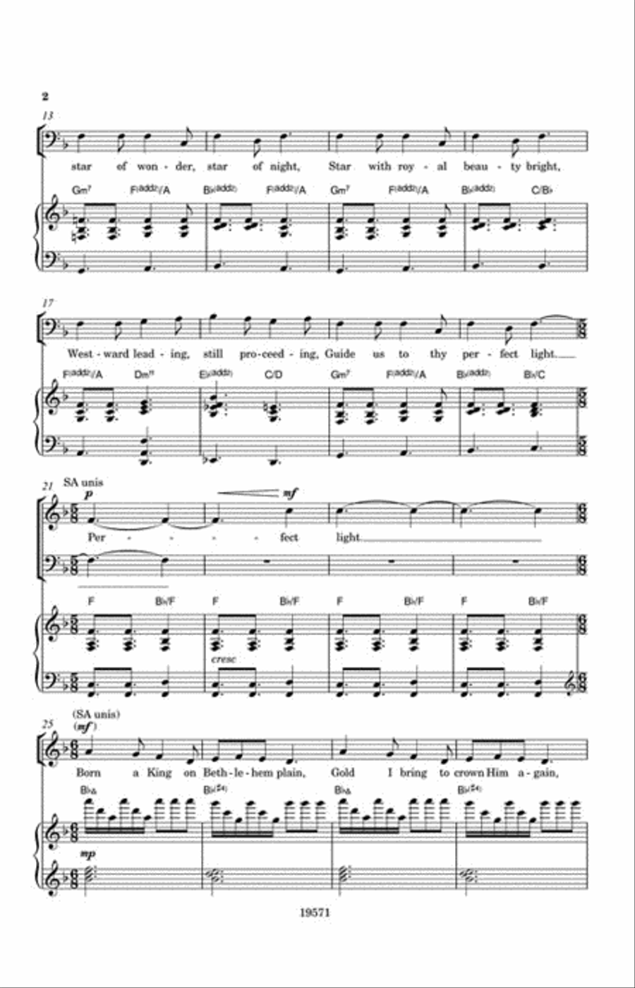 Three More Jazz Carols 4-Part scores gallery preview page 3