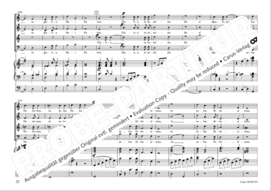 Missa sacra C Minor 4-Part scores gallery preview page 23