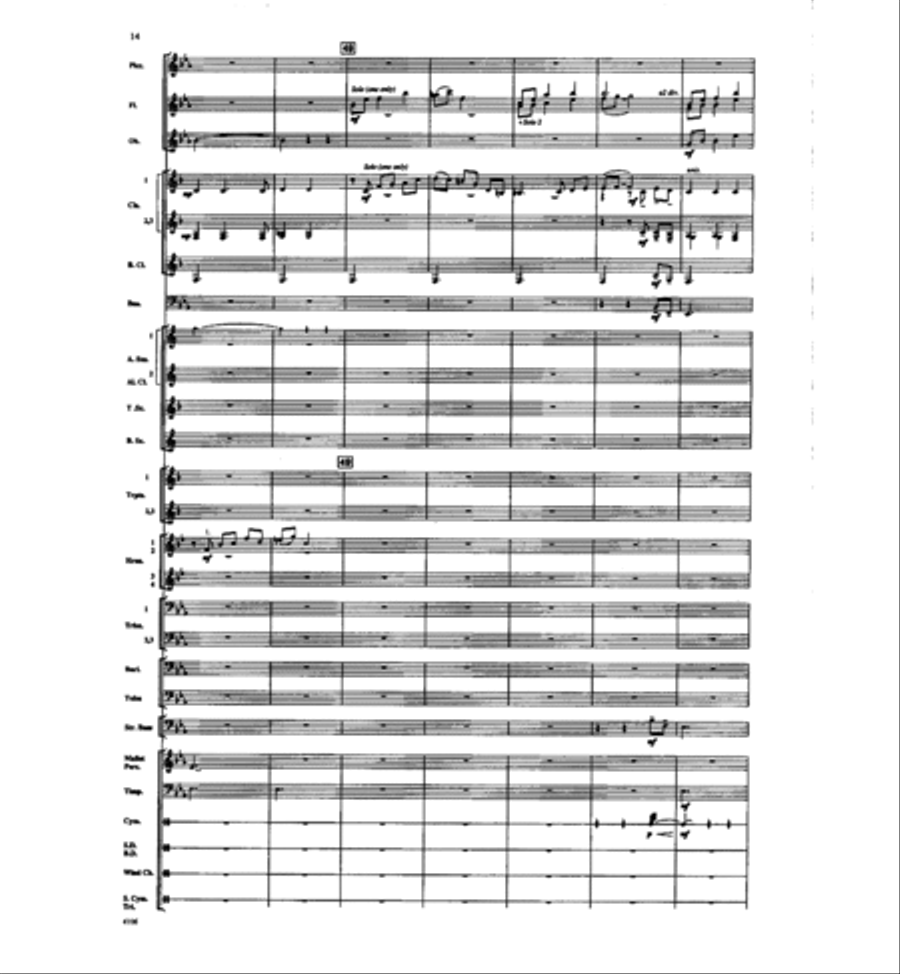 Of A Distant Star Concert Band scores gallery preview page 13