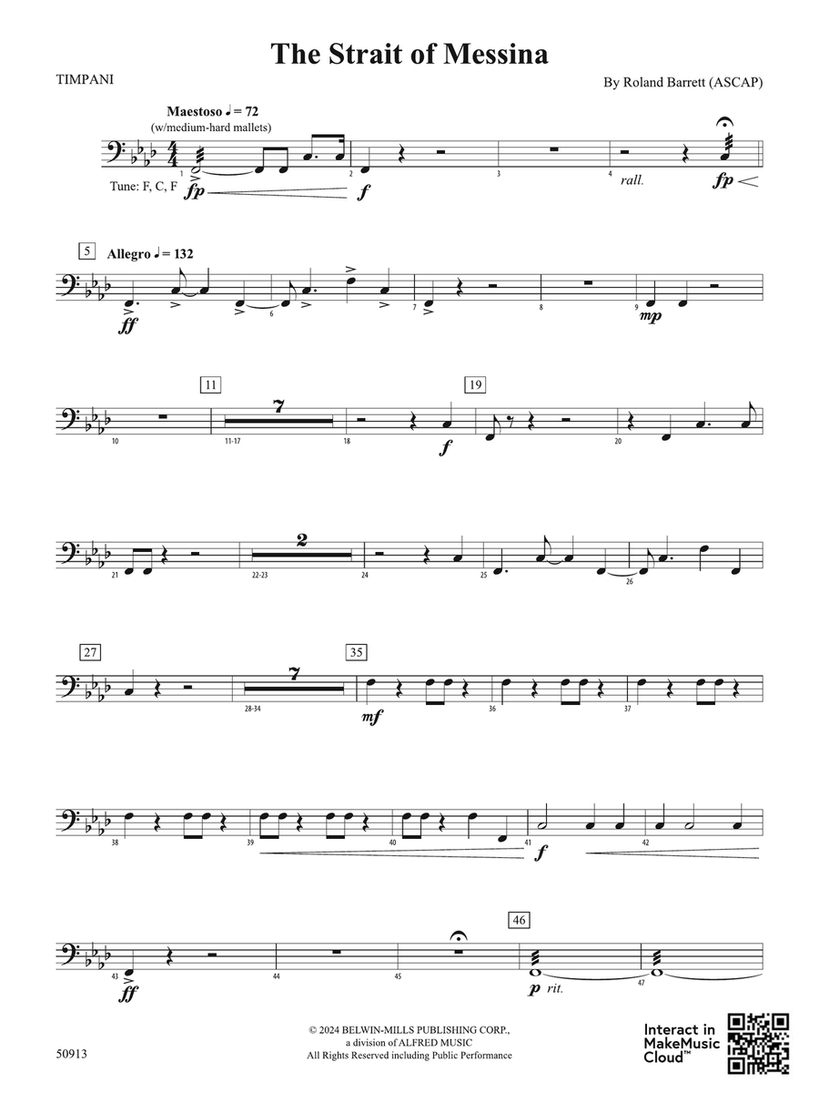 The Strait of Messina: Timpani