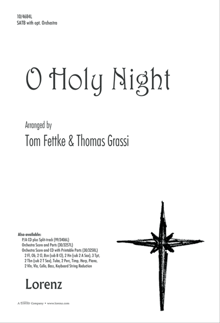 O Holy Night 4-Part scores gallery preview page 1