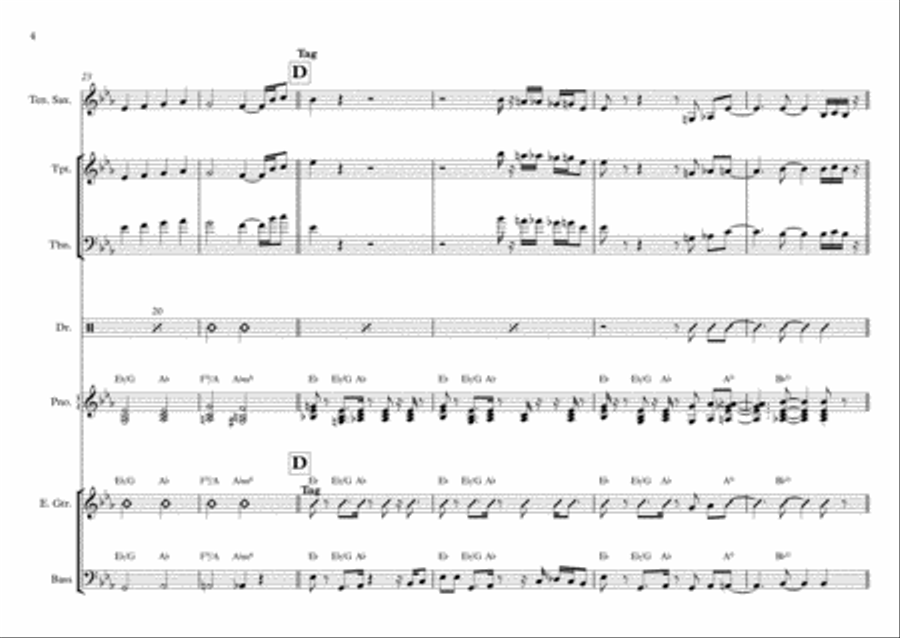Angels From The Realms of Glory - Contemporary Arrangement Jazz Ensemble scores gallery preview page 4