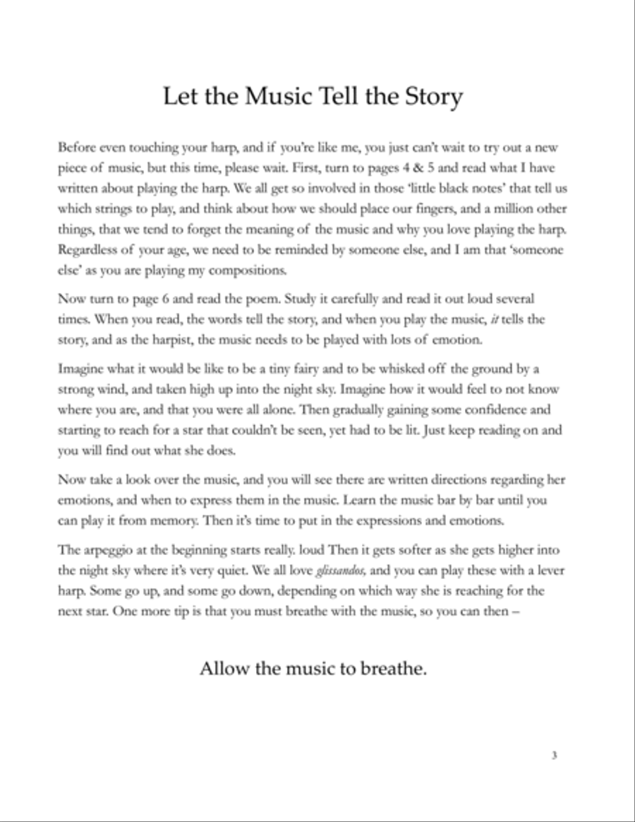 A Carpet of Light A Carpet of Light Pedal Harp scores gallery preview page 3