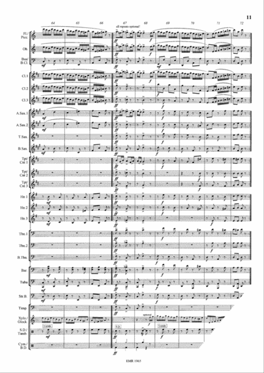 Gipsy Fantasy Gipsy Fantasy Concert Band scores gallery preview page 12