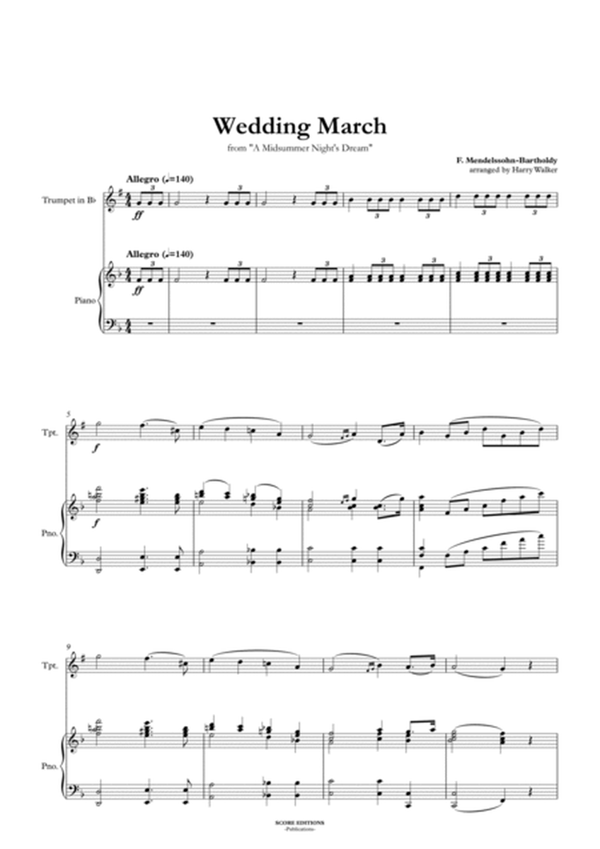 Wedding March (for Trumpet in Bb and Piano) image number null