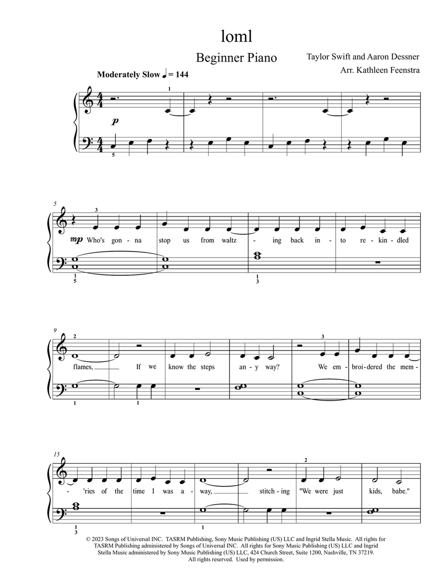 Loml Voice scores gallery preview page 2