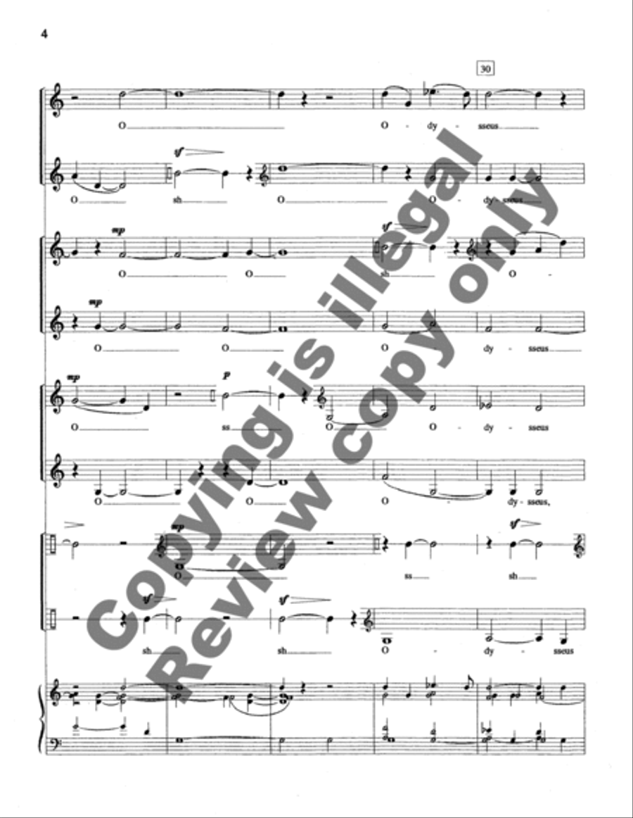 Odysseus and the Sirens Women's Choir scores gallery preview page 12