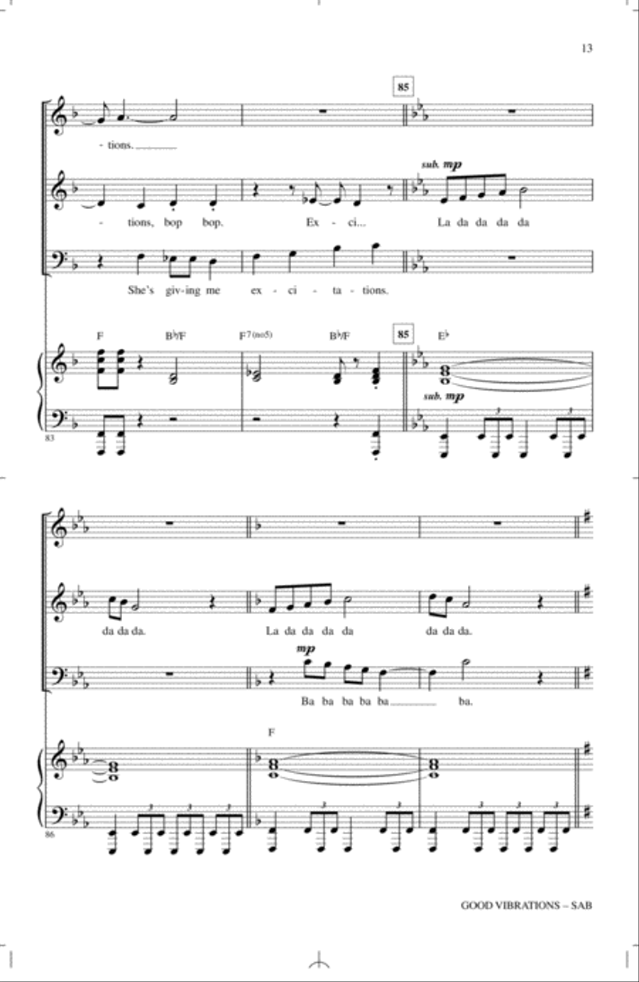 Good Vibrations Good Vibrations 3-Part scores gallery preview page 12