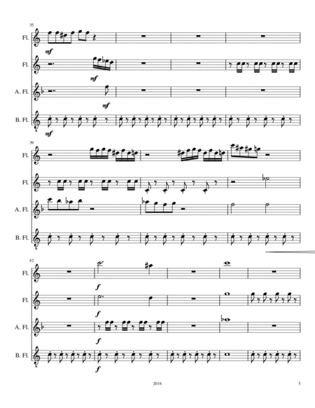 Third Eye Dance for Flute Choir (Original Flute Choir Piece) Mvm 2 of the Seven Chakras Suite image number null