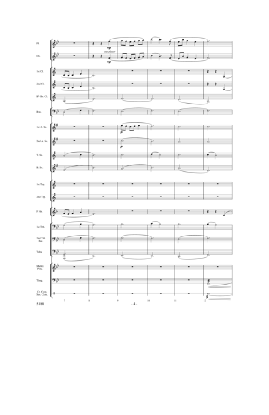 A Song of Hope A Song of Hope Concert Band scores gallery preview page 3