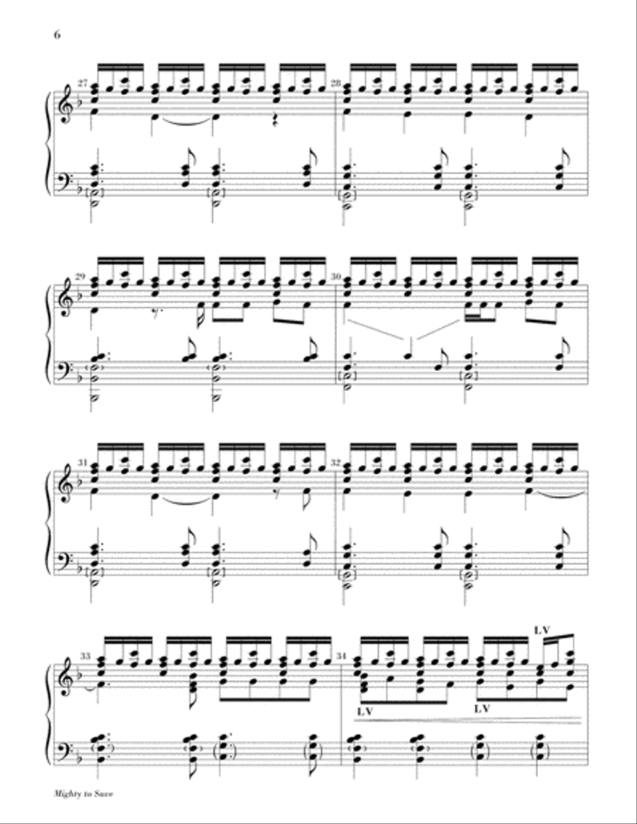 Mighty to Save Handbell Choir scores gallery preview page 5