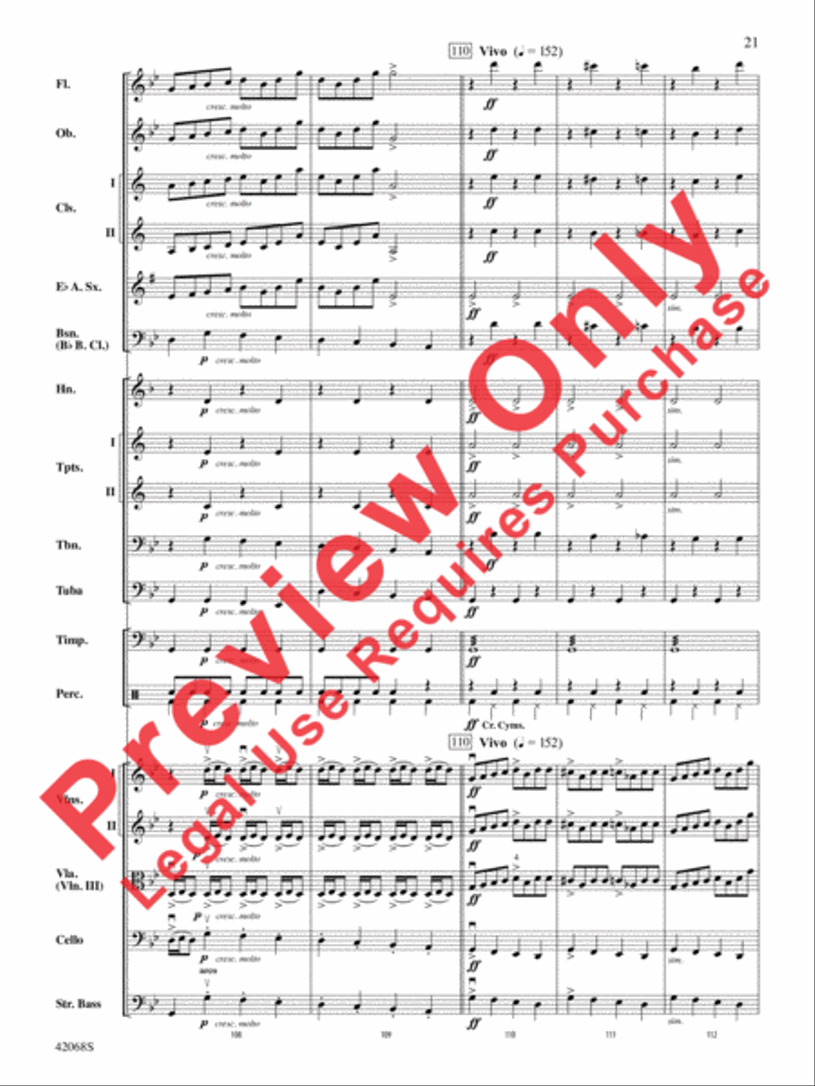 Peer Gynt Suite Selections Full Orchestra scores gallery preview page 22