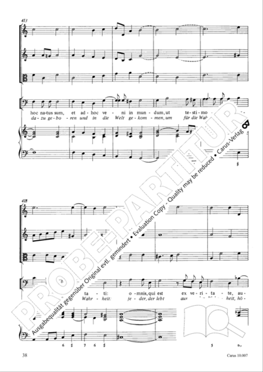 St. John Passion (Johannes-Passion) TB scores gallery preview page 39