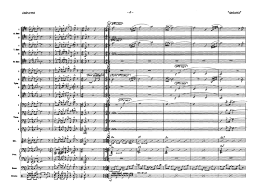 Children of Sanchez: Score Jazz Ensemble scores gallery preview page 4