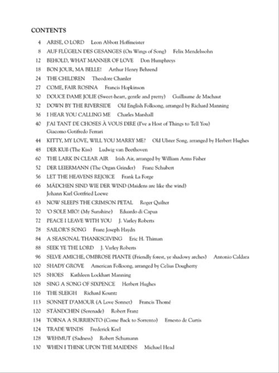 First Book of Tenor Solos – Part III Tenor Voice scores gallery preview page 2