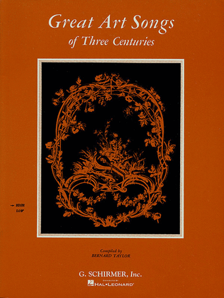 Book cover for Great Art Songs of 3 Centuries
