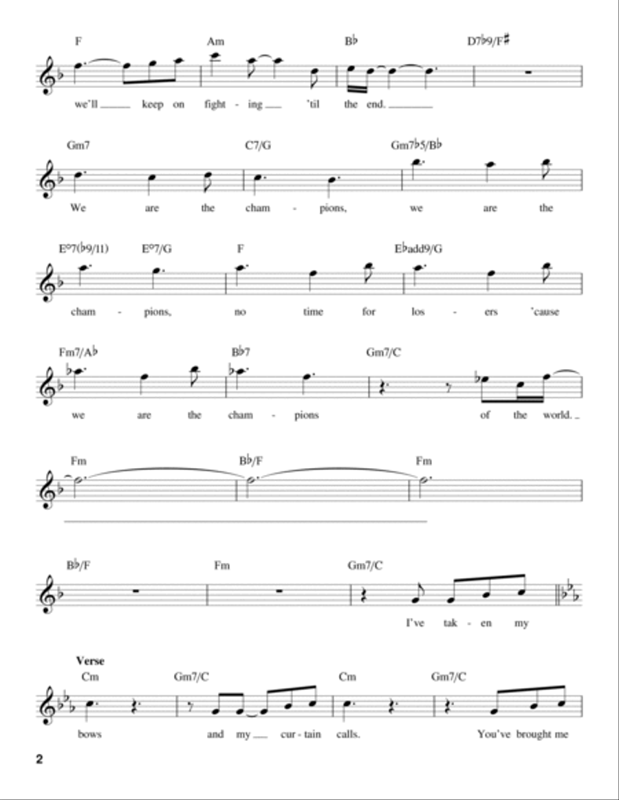 We Are The Champions Voice scores gallery preview page 2