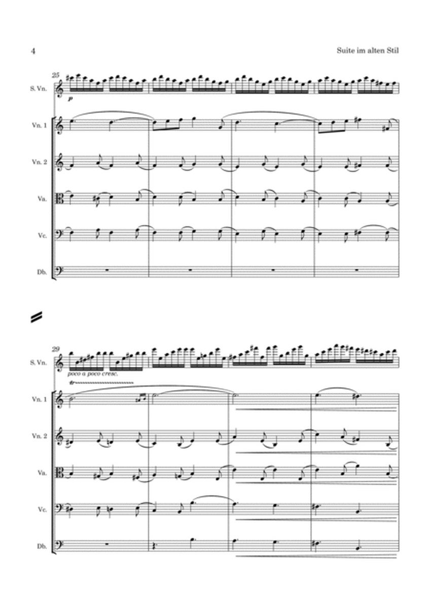Sinding Suite im alten Stil Op 10 for Violin & String Orchestra image number null
