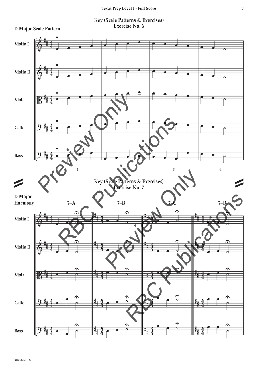 Texas Prep Level I Texas Prep Level I Orchestra scores gallery preview page 6